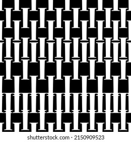 vector seamless texture of white letters on a black isolated background, white letters i on a black background