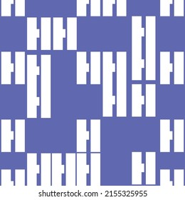 vector seamless texture with white letters on trendy isolated purple background, purple geometric pattern with white letters