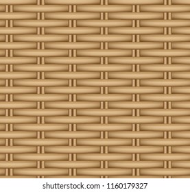 Vector Seamless Texture Of A Wicker Basket.