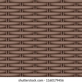 Vector seamless texture of a wicker basket.