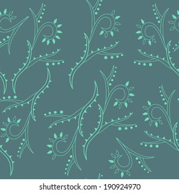 Vector seamless texture wildlife background