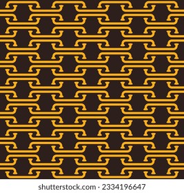 Vector seamless texture with yellow line bike spoke on brown background