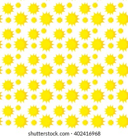 vector seamless texture yellow sun