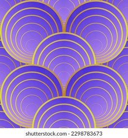 Vector seamless textured abstract background in blue color combined with yellow color