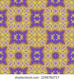 Vector de fondo abstracto sin fisuras texturizado en color azul combinado con color amarillo