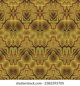 Vector seamless textured abstract background in brown color