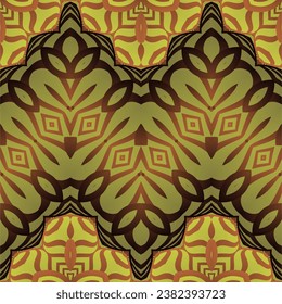 Vector seamless textured abstract background in brown color