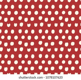 Vector seamless tie dye polka dot pattern. Vector shibori print. Seamless hand drawn pattern. Ink textured japanese background. Modern batik wallpaper tile. Watercolor endless backdrop.