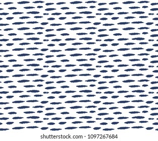 Vector seamless tie dye polka dot and drop pattern. Vector shibori print. Seamless hand drawn pattern. Ink textured japanese background. Modern batik wallpaper tile. Watercolor endless backdrop.