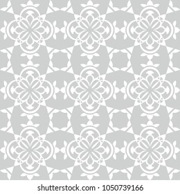 Vector seamless tile pattern. Abstract background. Ceramic tiles. Decorative monochrome design.