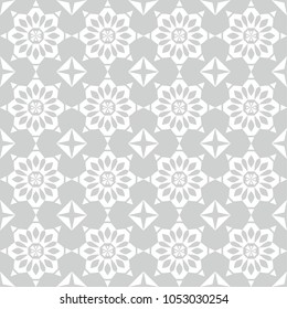 Vector seamless tile pattern. Abstract background. Ceramic tiles. Decorative monochrome design.