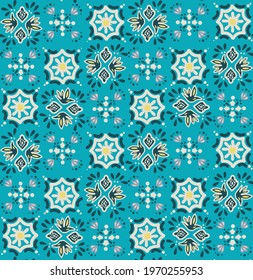 Vector seamless tile print design.