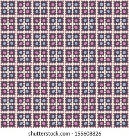 Vector seamless tiled pattern. Wallpaper background. illustration