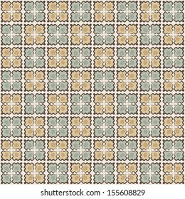 Vector seamless tiled pattern. Wallpaper background. illustration