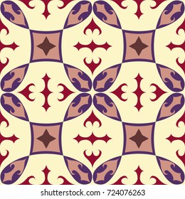 Vector seamless tiles background in portuguese style. For wallpaper, backgrounds, decoration for your design, ceramic, page fill and more. 