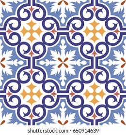 Fondo de baldosas sin fisuras vectoriales. Para papel pintado, fondo, decoración para su diseño, cerámica, relleno de página y mucho más.