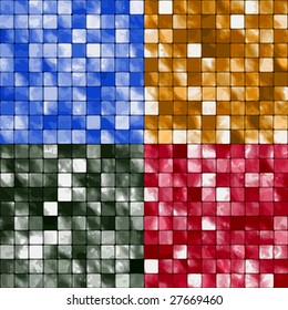 Vector Seamless Tiles Set, Also Jpeg Is Available