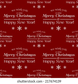Vector seamless tiling pattern, christmas background. For printing on fabric, scrapbooking, gift wrap.