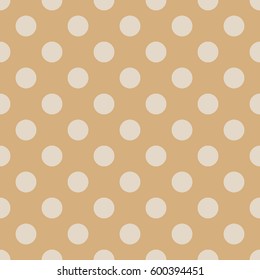Vector seamless tiling pattern with polka dot ornament. Seamless pattern can be used for wallpaper, pattern fills, web page background, surface textures, wrapping paper design