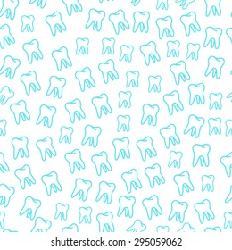 Vector Seamless Tooth Pattern