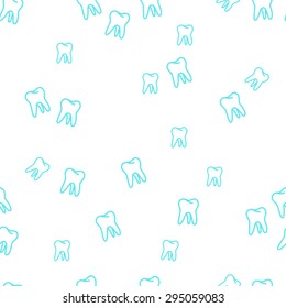 Vector Seamless Tooth Pattern