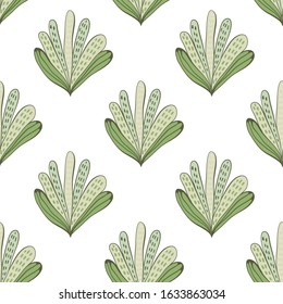 Vector Seamless Tough  Pattern with Fantastic Flowers and Leaves. Original Design for Wallpaper, Pattern, Print, Card etc