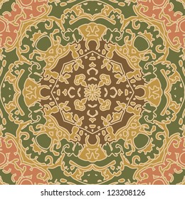 vector seamless traditional floral pattern wallpaper