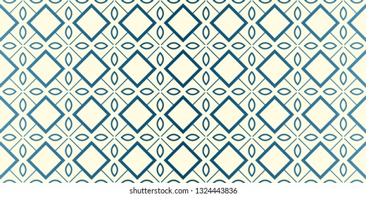 Vector Seamless Traditional Geometric Patterns In Pastel Colors. Endless Texture Can Be Used For Paper Or Scrapbooking. Blue oatmilk color.