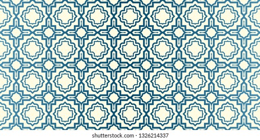 Vector Seamless Traditional Geometric Patterns In Pastel Colors. Endless Texture Can Be Used For Paper Or Scrapbooking. Blue oatmilk color.