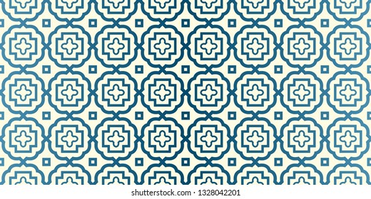 Vector Seamless Traditional Geometric Patterns In Pastel Colors. Endless Texture Can Be Used For Paper Or Scrapbooking. Blue oatmilk color.