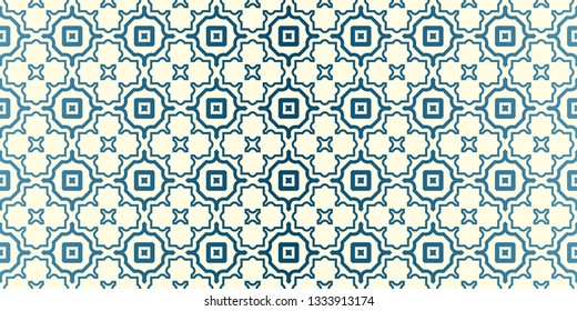 Vector Seamless Traditional Geometric Patterns In Pastel Colors. Endless Texture Can Be Used For Paper Or Scrapbooking. Blue oatmilk color.