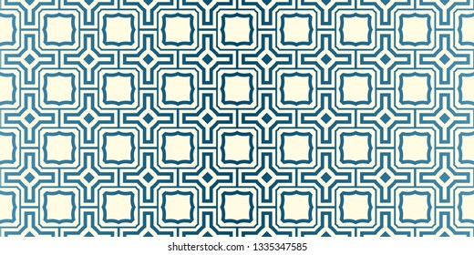 Vector Seamless Traditional Geometric Patterns In Pastel Colors. Endless Texture Can Be Used For Paper Or Scrapbooking. Blue oatmilk color.