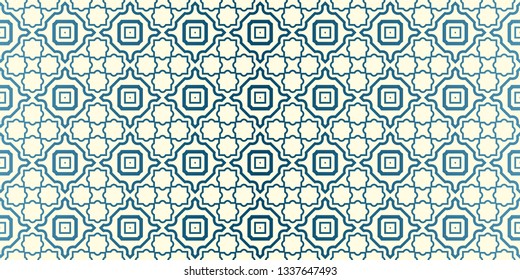 Vector Seamless Traditional Geometric Patterns In Pastel Colors. Endless Texture Can Be Used For Paper Or Scrapbooking. Blue oatmilk color.