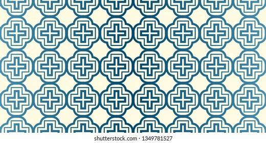 Vector Seamless Traditional Geometric Patterns In Pastel Colors. Endless Texture Can Be Used For Paper Or Scrapbooking. Blue oatmilk color.