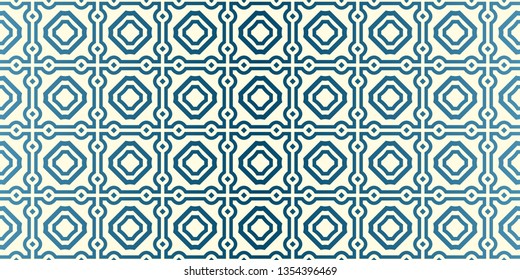 Vector Seamless Traditional Geometric Patterns In Pastel Colors. Endless Texture Can Be Used For Paper Or Scrapbooking. Blue oatmilk color.