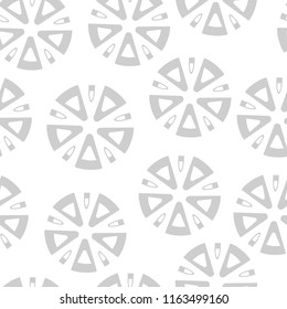 Vector seamless trendy grey and white abstract pattern, background 