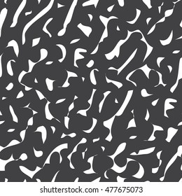 Vector seamless trendy modern dry brush spot pattern. Monochrome messy ink illustration.Hand drawn artistic pattern.Great for web print, home decor, textile, wrapping paper, wallpaper, invitation card