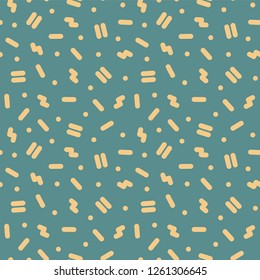 Vector seamless trendy pattern - memphis style, fashion 80s - 90s. Vintage creative background