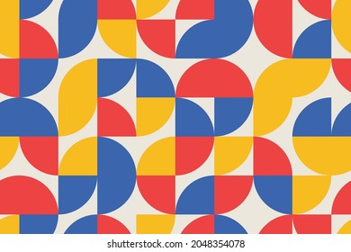 Vector de fondo vintage sin fisuras - diseño geométrico de color. Patrón de moda abstracto brillante. Textura de mosaico interminable y elegante