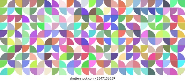 Vector seamless trendy vintage background - color geometric design. Bright abstract fashion pattern. Endless stylish mosaic texture