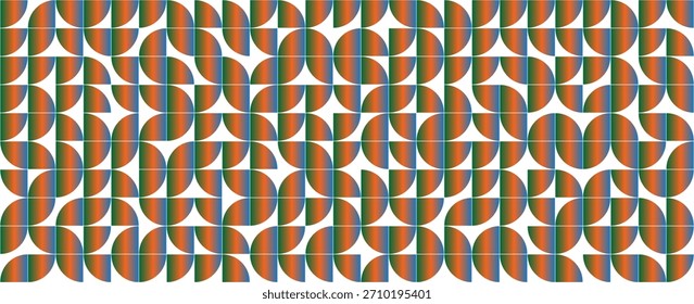 Vector seamless trendy vintage background - color geometric design. Bright abstract fashion pattern. Endless stylish mosaic texture