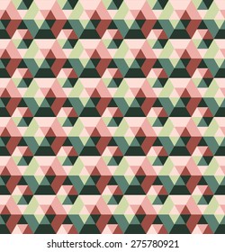 Vector Seamless Triangle and hexagon Pattern. Colorful hexagons. Zigzag pattern. Geometric background. Ethnic background. Textile, paper or ceramic backdrop.Abstract background.Vector regular Texture.