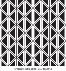 Vector seamless triangle pattern. Abstract geometric background