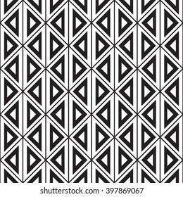 Vector seamless triangle pattern. Abstract geometric background