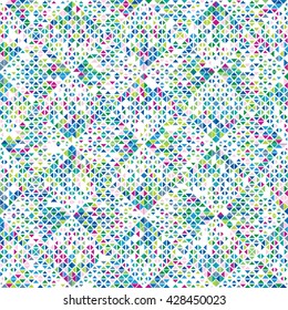 Vector seamless triangle pattern. Abstract geometric background