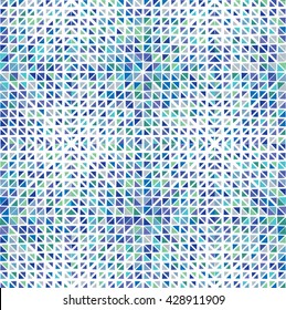 Vector seamless triangle pattern. Abstract geometric background
