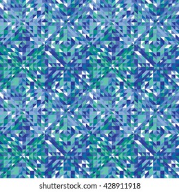 Vector seamless triangle pattern. Abstract geometric background