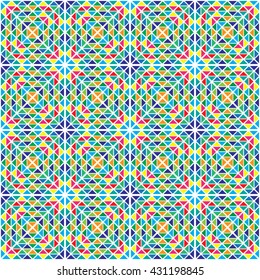 Vector seamless triangle pattern. Abstract geometric background