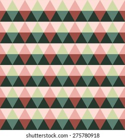 Vector Seamless Triangle Pattern. Colorful triangles. Zigzag pattern. Geometric background. Ethnic background. Textile, paper or ceramic backdrop. Abstract background. Vector regular Texture.