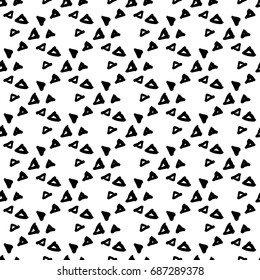 Vector seamless triangle pattern. Modern stylish texture. Repeating geometric background. - stock vector